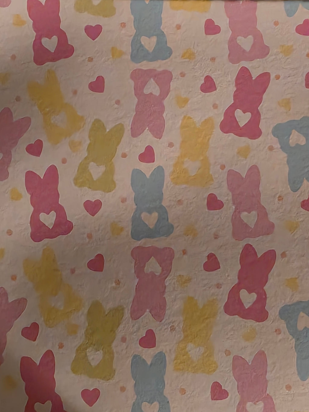 Easter Bunny & Hearts Keychain